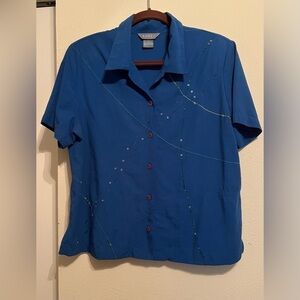 KORET~WOMEN’S BLUE SHIRT~M